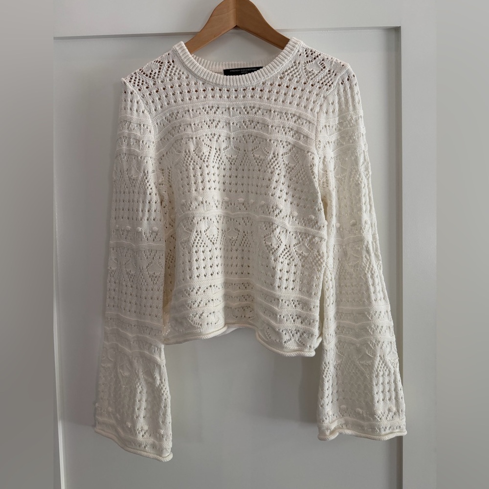 French Connection Open Bobble Knit Sweater